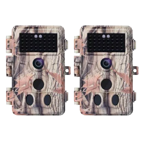 Plant Parent App Video - 2-tlg. Wildkamera 64MP 2304*1296p mit Bewegungsmelder