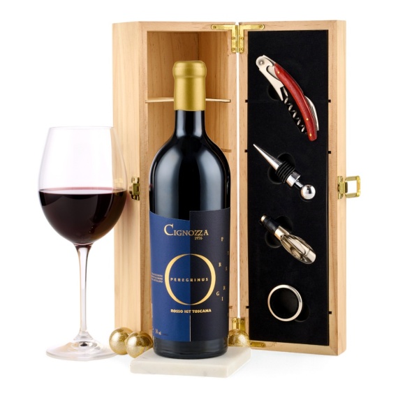 Orchid Phalaenopsis - Tuscan Wine Gift Box