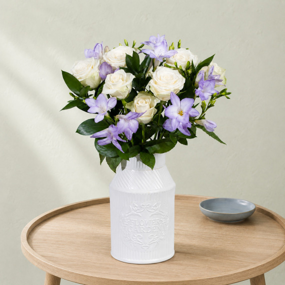 Orchid Phalaenopsis - Freesias and Roses