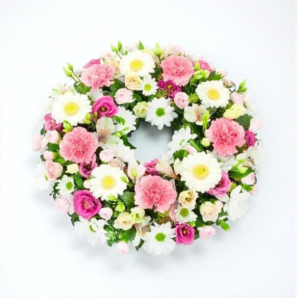 Pink and White Wreath - Plant Parent Definition review and price