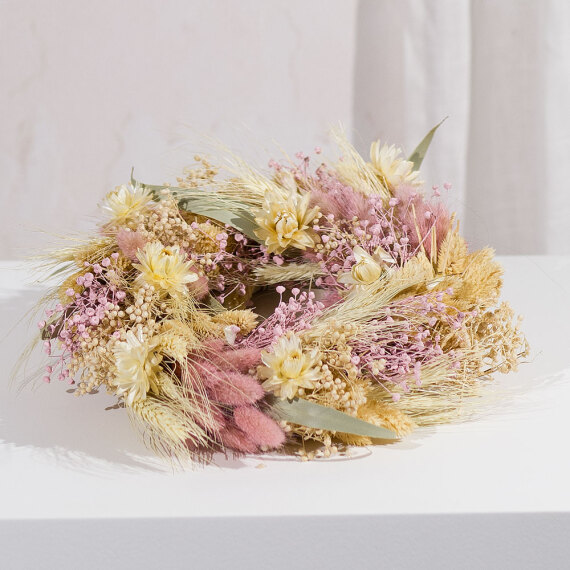 Blossom Blush Dried Wreath - Orchid Phalaenopsis review and price